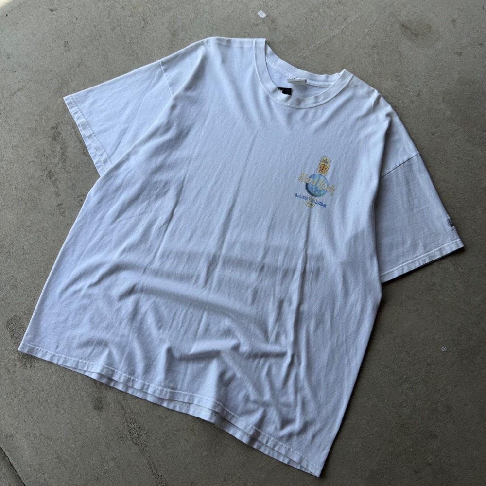 90s Mens Hard Rock Cafe Lake Tahoe Ski Snowboard Graphic T-Shirt XXL